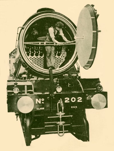 En London og North Eastern Mixed Engine Engine med røgkasse åbnet, c1930. af Unbekannt