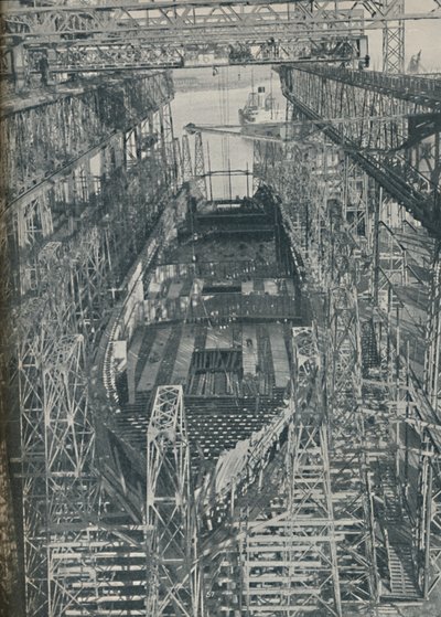 En Rede af Stål. Cunard White Star liner Georgic i konstruktion, 1927-1929, 1936 af Unbekannt