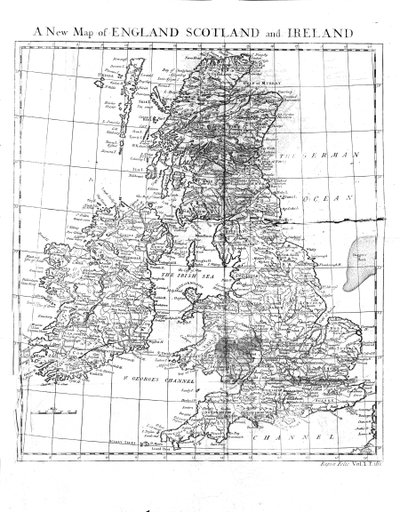 Et nyt kort over England Skotland og Wales, c1800-tallet af Unbekannt
