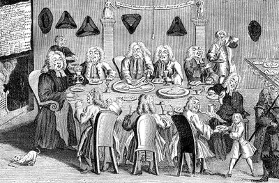 En Sognefest, 1741 af Unbekannt
