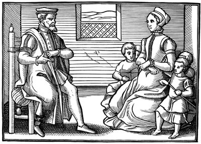 En puritansk familie, 1563 af Unbekannt