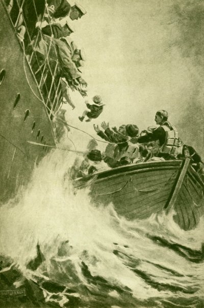 En redning til søs, c1930. af Unbekannt