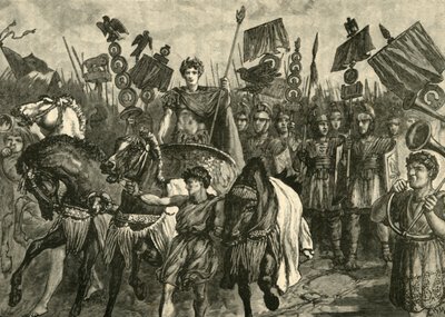 En romersk triumf, 1890. af Unbekannt