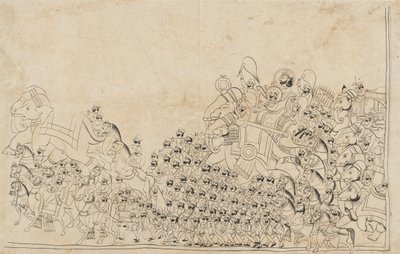 En hersker i procession, begyndelsen af det 19. århundrede. af Unbekannt