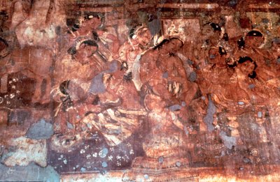 En scene fra Mahajanaka, Indien, 2. århundrede f.Kr af Unbekannt