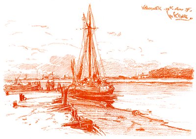 En skitse i Walberswick, 1899 af Unbekannt