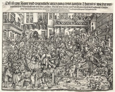 En turnering, 1500-tallet. af Unbekannt