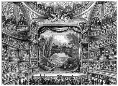 En række forlystelser, fransk teater, 1789, 1885 af Unbekannt