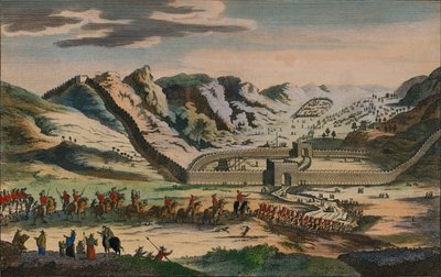 Udsigt over den berømte kinesiske mur, 1782 af Unbekannt