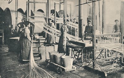 En vokskonusfremstillingsfabrik, 1917 af Unbekannt