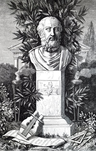 En buste af Platon. af Unbekannt