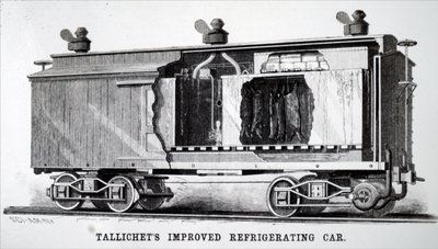 En kølet lager kølet jernbanevogn af Unbekannt