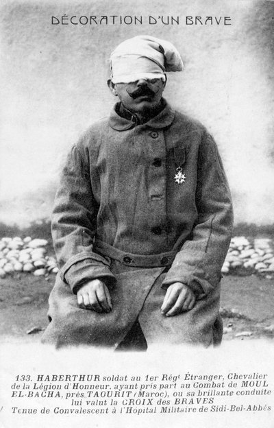 En rekonvalescerende legionær, Sidi Bel Abbes, Algeriet, 1910 af Unbekannt