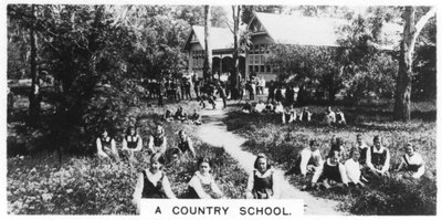En landskole, Australien, 1928 af Unbekannt