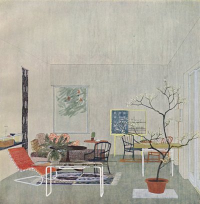 Et design til en Gartenraum af Georg Steinklammer fra Wien, 1935 af Unbekannt