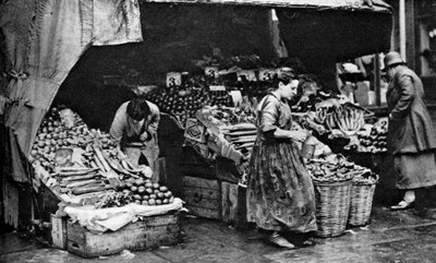 En grønthandler fra Commercial Road, London, 1926-1927 af Unbekannt