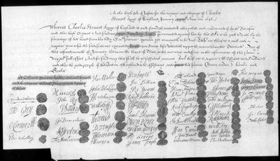 Et brev vedrørende Charles Stuart, Bonnie Prince Charlie, 1700-tallet af Unbekannt
