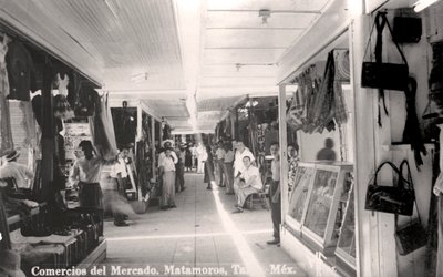 Et marked i Matamoros, Mexico, omkring 1900-tallet af Unbekannt