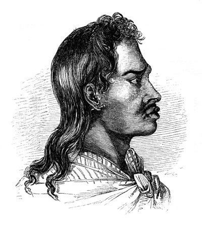 En indfødt Tahiti, 1848 af Unbekannt