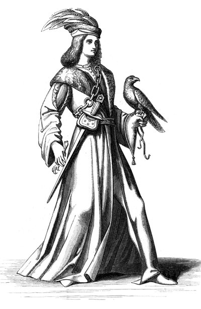 En adelsmand fra Provence, Frankrig, 1400-tallet 1849 af Unbekannt