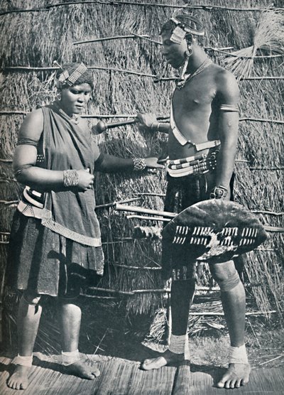 Et par Zulu-elskere, 1912 af Unbekannt