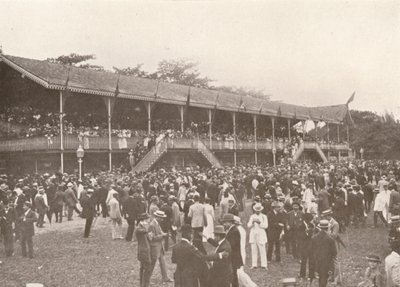 En del af Derby Club Racecourse Enclosure, 1914 af Unbekannt