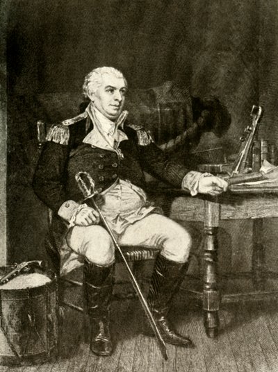 Et portræt af Commodore Barry fra den amerikanske flåde, c1780, 1937. af Unbekannt