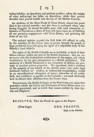 En remonstration af emnet slavehandel, 1789 1965 af Unbekannt