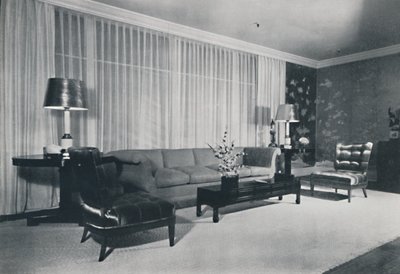 Et værelse arrangeret af Lord & Taylor i New York, 1942 af Unbekannt