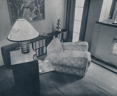 Et lille værelse designet og møbleret af Michael Dawn, Bedford, England, 1935 af Unbekannt