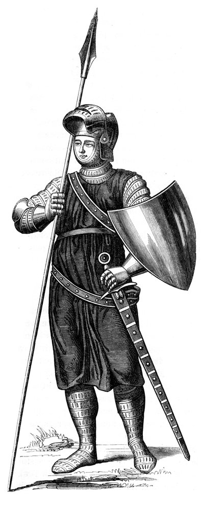 En soldat fra kong Philip IV af Frankrig, 1849 af Unbekannt