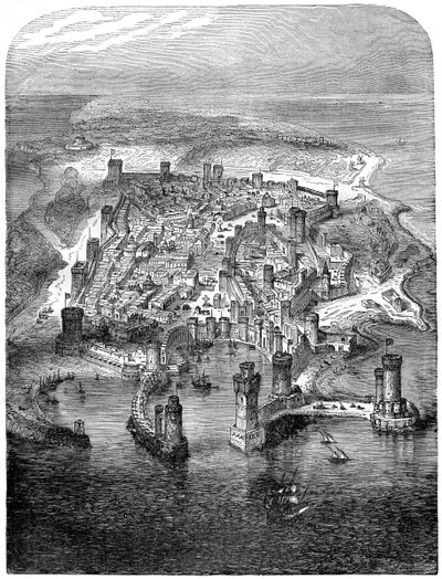 Udsigt over Rhodos, 1480 1882-1884 af Unbekannt