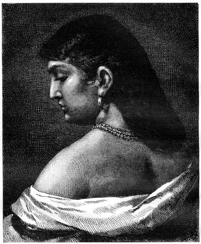 En kvinde fra Trastevere, Rom, Italien, 1800-tallet af Unbekannt
