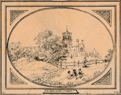 Abbey Church, St. Albans, 1782 af Unbekannt