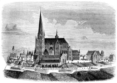 Abbey of Saint-Denis, slutningen af det 16. århundrede 1849 af Unbekannt