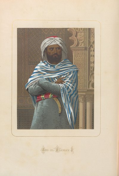 Abd al-Rahman I. Fra: Famous men and women of all time af Juan Landa, 1875-1877. af Unbekannt