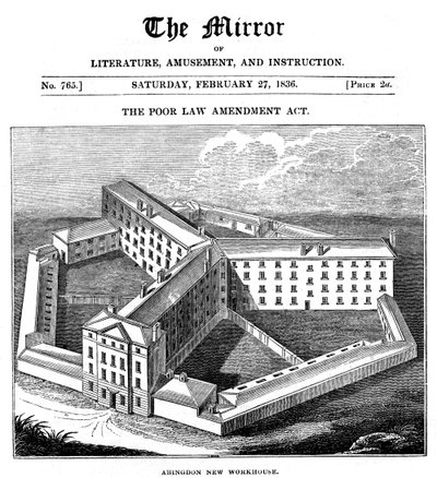 Abingdon Workhouse, Oxfordshire, bygget til Abingdon Union, 1836 af Unbekannt