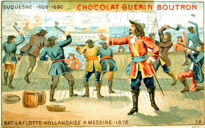 Abraham Duquesne, fransk admiral fra det 17. århundrede, 1800-tallet af Unbekannt