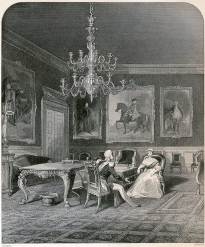 Dronning Victorias tiltrædelse, 1837 af Unbekannt