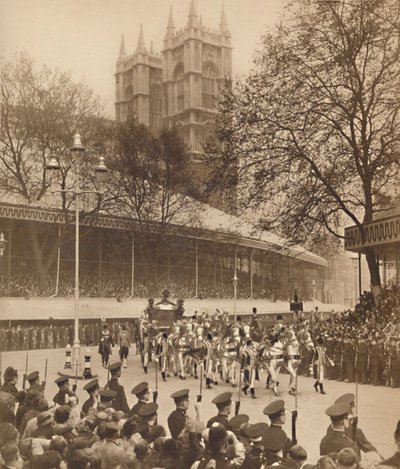 Hyldet af tusinder i Westminster den 12. maj 1937 af Unbekannt