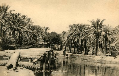 På tværs af Koraen, Basra, c1918-c1939. af Unbekannt