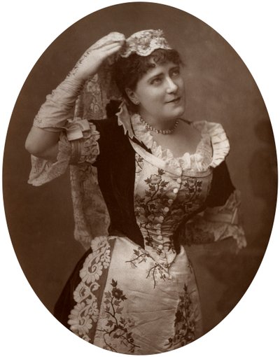 Ada Cavendish, britisk skuespillerinde, 1882 af Unbekannt
