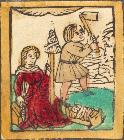 Adam og Eva, ca. 1460. af Unbekannt