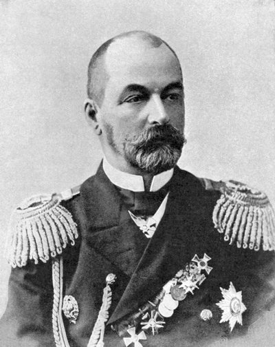 Admiral Rozhestvensky, russisk kommandør, russisk-japanske krig, 1904-5 af Unbekannt