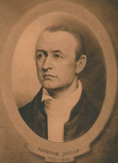 Adoniram Judson, Jr. 1788-1850, amerikansk kongregationalist og senere baptistmissionær, c1910