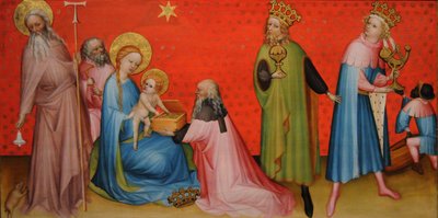 Tilbedelse af Magi med Saint Anthony Abbed, ca 1400 af Unbekannt