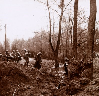 Advance on the Ailette, Nordfrankrig, c1918 af Unbekannt