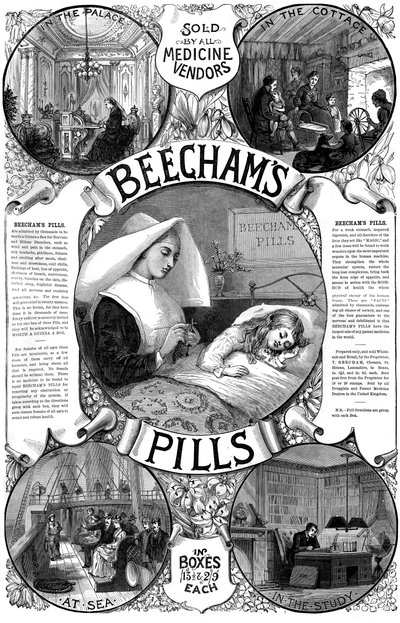 Annonce for Beechams Pills, 1887 af Unbekannt