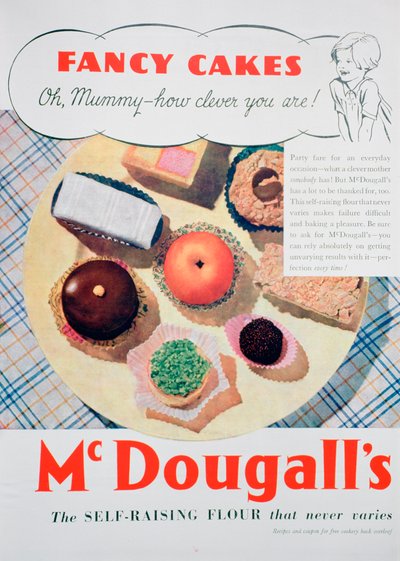Annonce for McDougalls mel, 1935 af Unbekannt