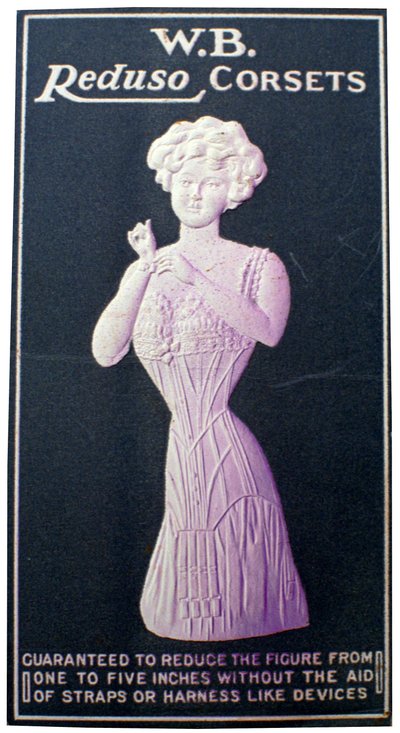 Annonce for WB Reduso-korsetter, 1900-tallet af Unbekannt